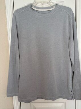 Tommy Bahama Long Sleeve Crewneck Shirt - Light Blue Mens Small
